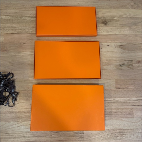 Hermes Orange Storage Boxes Set - Picture 7 of 9